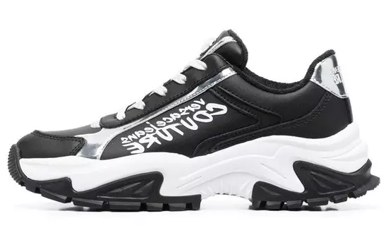 Женская обувь Lifestyle с низким верхом, черного/белого цвета Versace Jeans