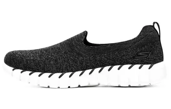 Женская обувь Lifestyle с низким верхом, черного/белого цвета Skechers