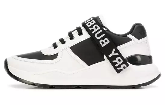 Женская обувь Lifestyle с низким верхом, черного/белого цвета Burberry