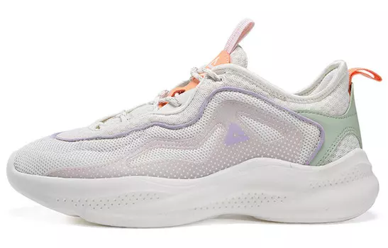 Женская обувь Lifestyle с низким верхом, цвет: белый/светло-фиолетовый Peak