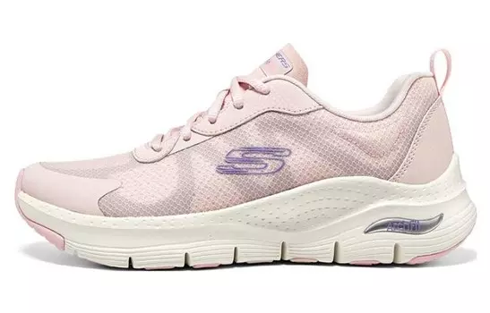 Женская обувь Lifestyle с низким верхом, розовая/белая Skechers