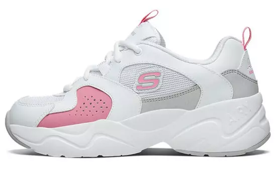 Женская обувь Lifestyle с низким верхом, розовая/белая Skechers