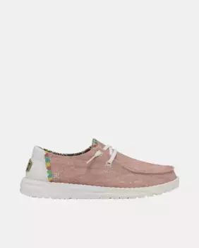 Женская обувь на шнуровке из ткани HeyDude, цвет Rosa