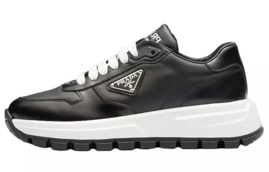 Кроссовки женские Prada Lifestyle с логотипом, черный