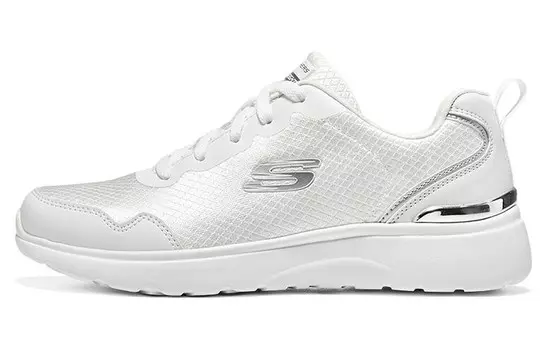 Женская обувь Roseate Lifestyle с низким верхом, серебристо-белая Skechers