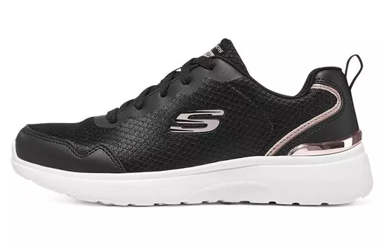 Женская обувь Roseate Lifestyle с низким верхом, черного/белого цвета Skechers