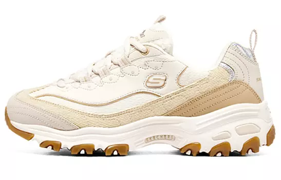 Кроссовки Skechers D'lites Casual Female, белый/бежевый