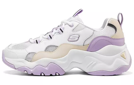 Кроссовки Skechers D'Lites 3.0 Low Running Shoes Gs White/Purple Women's