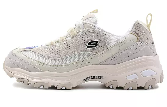 Кроссовки Skechers D'Lites Low-Top Running Shoes White Women's
