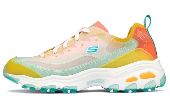 Кроссовки Skechers D'Lites 1.0 Casual Shoes Women's Mid-Top Yellow Blue