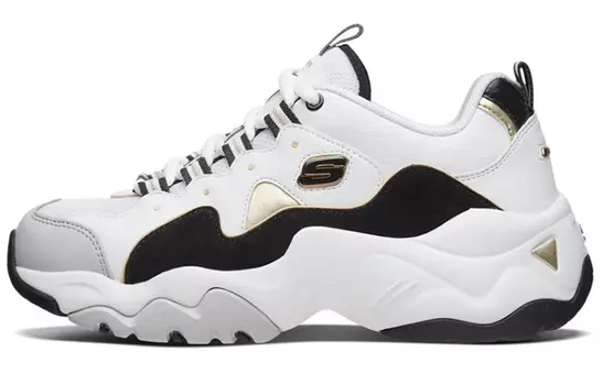 Кроссовки Skechers D'lites 3.0 Running Shoes White/Black/Gold Women's