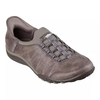Женская обувь Skechers Hands Free Slip-ins Relaxed Fit Breathe Easy Home Body, цвет Dark Taupe