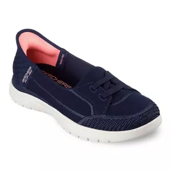 Женская обувь Skechers Hands Free Slipins On-the-GO Flex Top Notch, темно-синий