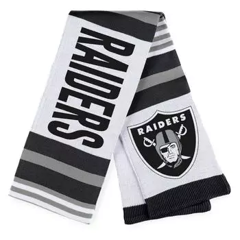 Женская одежда Erin Andrews Жаккардовый полосатый шарф Las Vegas Raiders