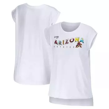 Женская одежда от Erin Andrews Белая футболка Arizona Coyotes Greeting From Muscle
