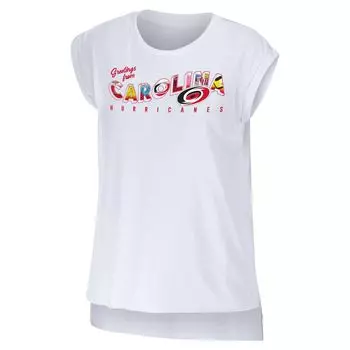 Женская одежда от Erin Andrews Белая футболка Carolina Hurricanes Greetings From Muscle