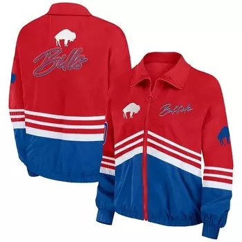 Женская одежда от Erin Andrews Красная винтажная ветровка Buffalo Bills с молнией во всю длину, цвет Bil Red