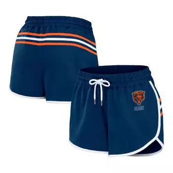 Женская одежда от Erin Andrews Темно-синие шорты Chicago Bears Hem