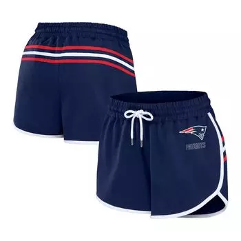 Женская одежда от Erin Andrews Темно-синие шорты New England Patriots с подолом