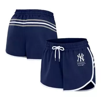 Женская одежда WEAR by Erin Andrews Темно-синие шорты с логотипом New York Yankees