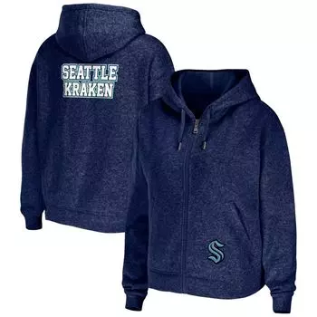 Женская одежда WEAR by Erin Andrews Толстовка с молнией во всю длину Deep Sea Seattle Kraken