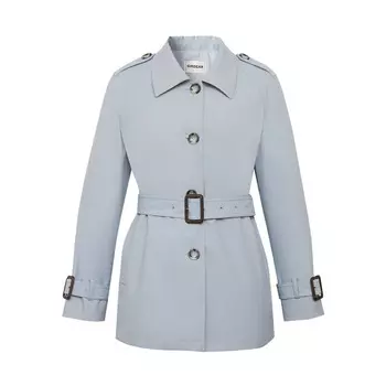 Женская однобортная ветровка Deep Breath с поясом, синяя дымка