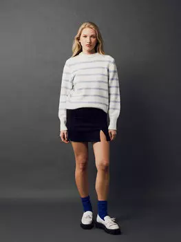 Женская однотонная джинсовая юбка с молнией на талии LCW Jeans