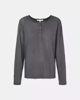 Женская однотонная футболка с коротким рукавом Southern Cotton, цвет Plomo