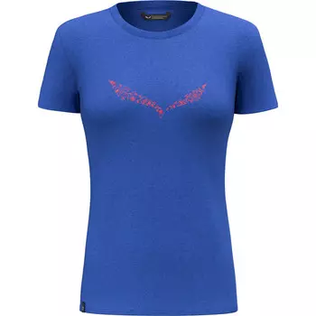 Женская однотонная футболка с выпуском DRI Salewa, синий