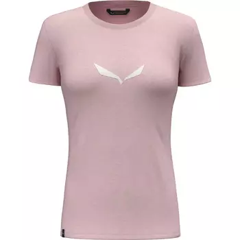 Женская однотонная футболка с выпуском DRI Salewa, розовый