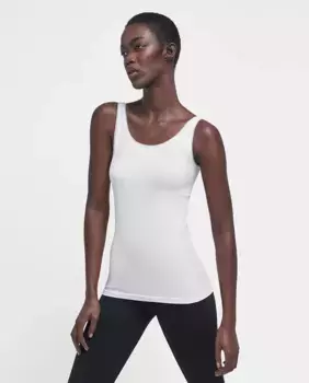 Женская однотонная майка Wolford, белый