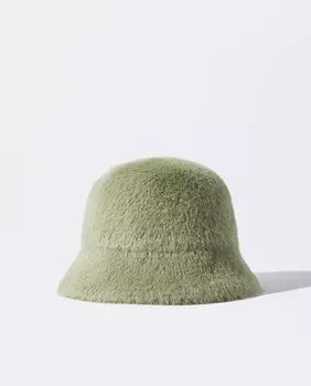 Женская однотонная меховая шапка-ведро Parfois