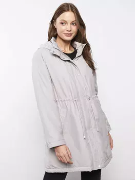Женская однотонная парка с длинными рукавами и капюшоном LCWAIKIKI Classic