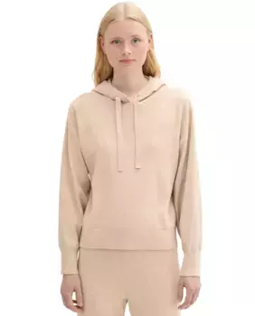 Женская однотонная толстовка с длинными рукавами Tom Tailor, цвет Camel