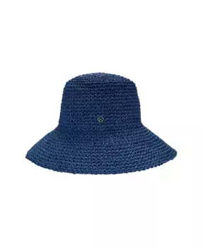 Женская однотонная вязаная складная шляпа-клош kate spade new york, синий