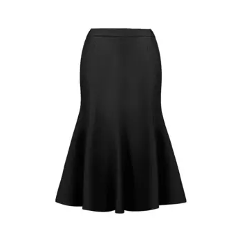 Женская офисная юбка длиной ниже колена с высокой талией и рыбьим хвостом Hombety, черный