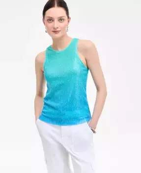 Женская омбре-блуза с пайетками On 34th, синий