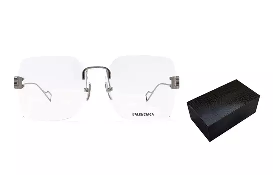 Очки без оправы Balenciaga, стальной