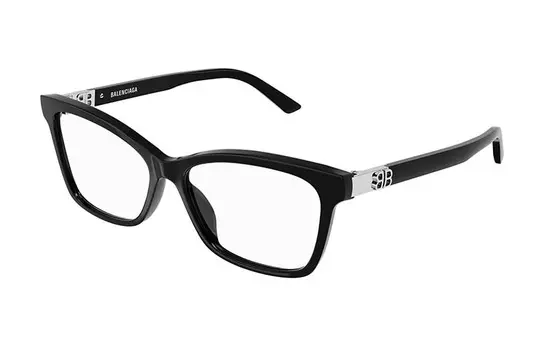 Оправа для женских очков Balenciaga, черный / серебряный