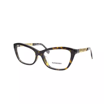 Оправа для женских очков Burberry с логотипом на дужке, коричнево-бежевый