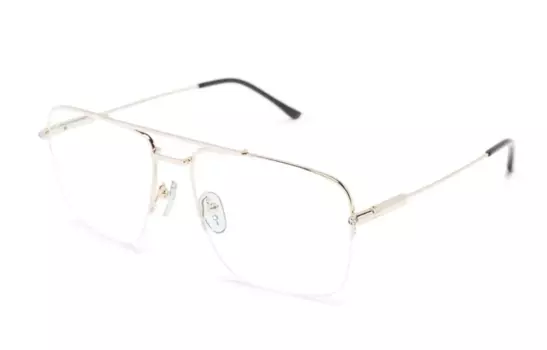 Оправа оптическая женская Gucci Aviator Frame, серебряный / черный