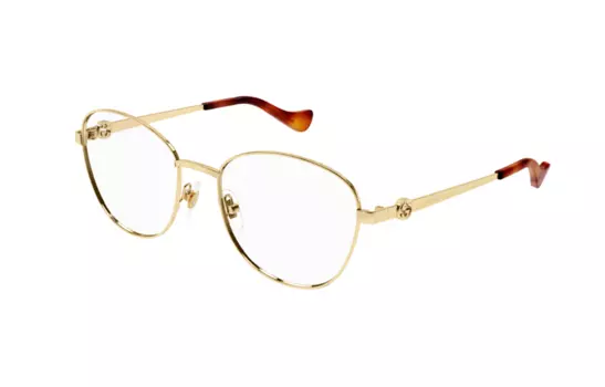 Очки женские Gucci, золотой / коричневый