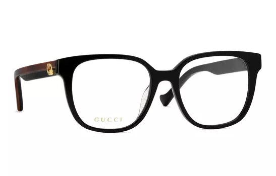 Очки женские Gucci в металлической оправе, черный