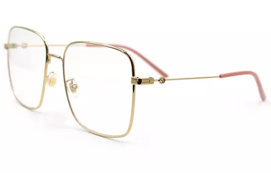 Очки женские Gucci Square Frames, золотой