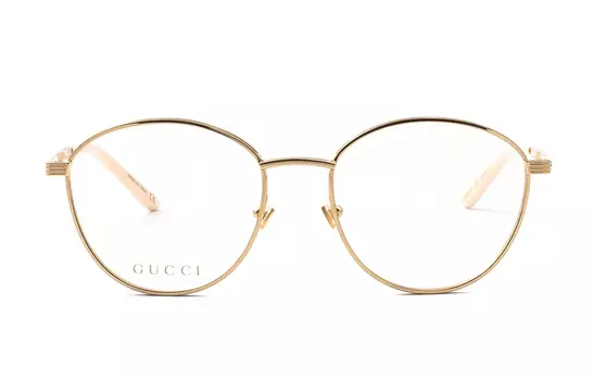 Оправа женская Gucci в овальной форме, золотой