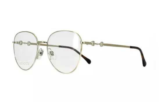 Очки Gucci Unisex с диоптриями, светло - золотой / черный