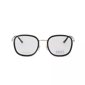Оправа женская Gucci в овальной форме, золотой / черный