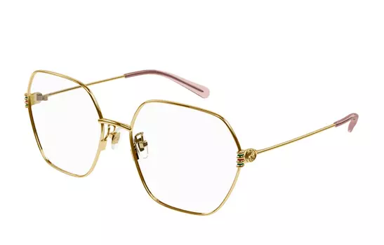 Оправа оптическая женская Gucci Geometric, золотой