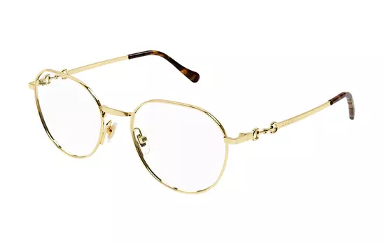 Оправа женская Gucci с линзами в футляре, золотой