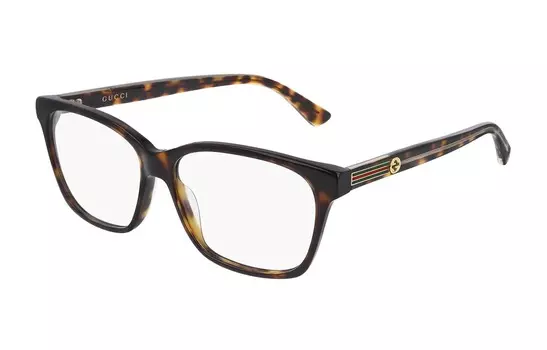 Очки женские Gucci Eyeglass Frames в металлической оправе, коричневый